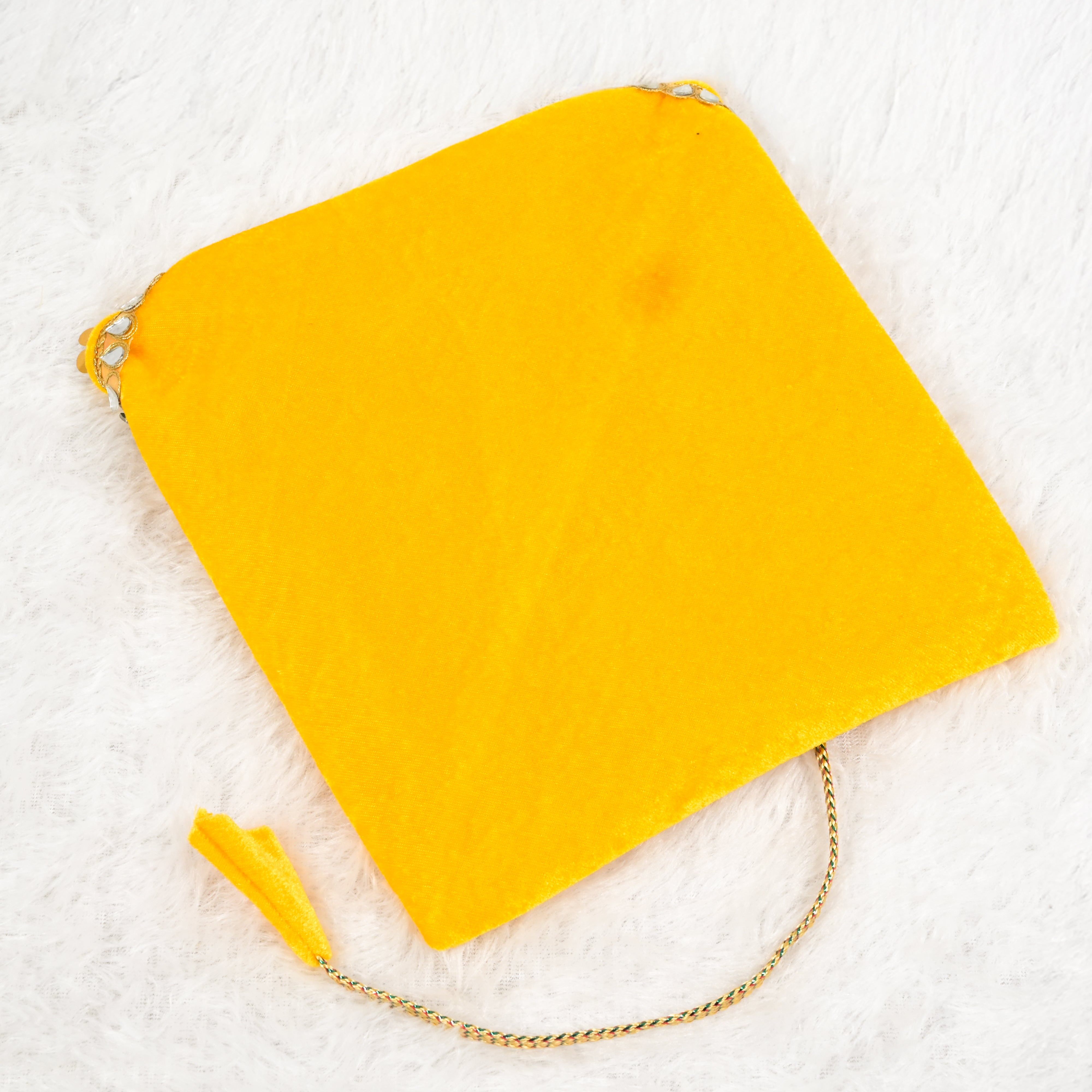 Om Embroidered Pothi Cover with Mirror Work